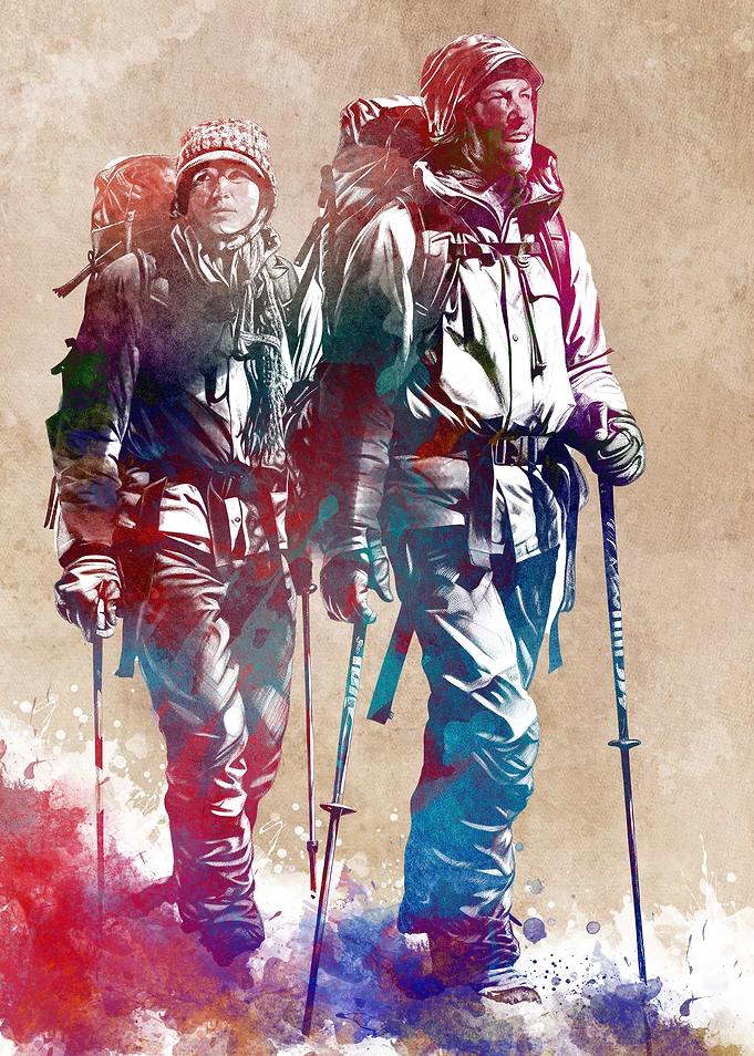 Mountaineer sport art