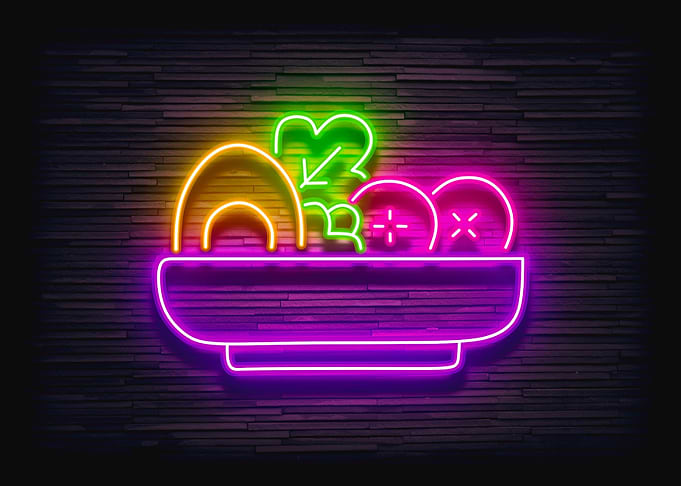 Salad Neon Sign
