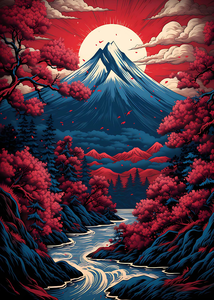 Vintage Asian Landscape