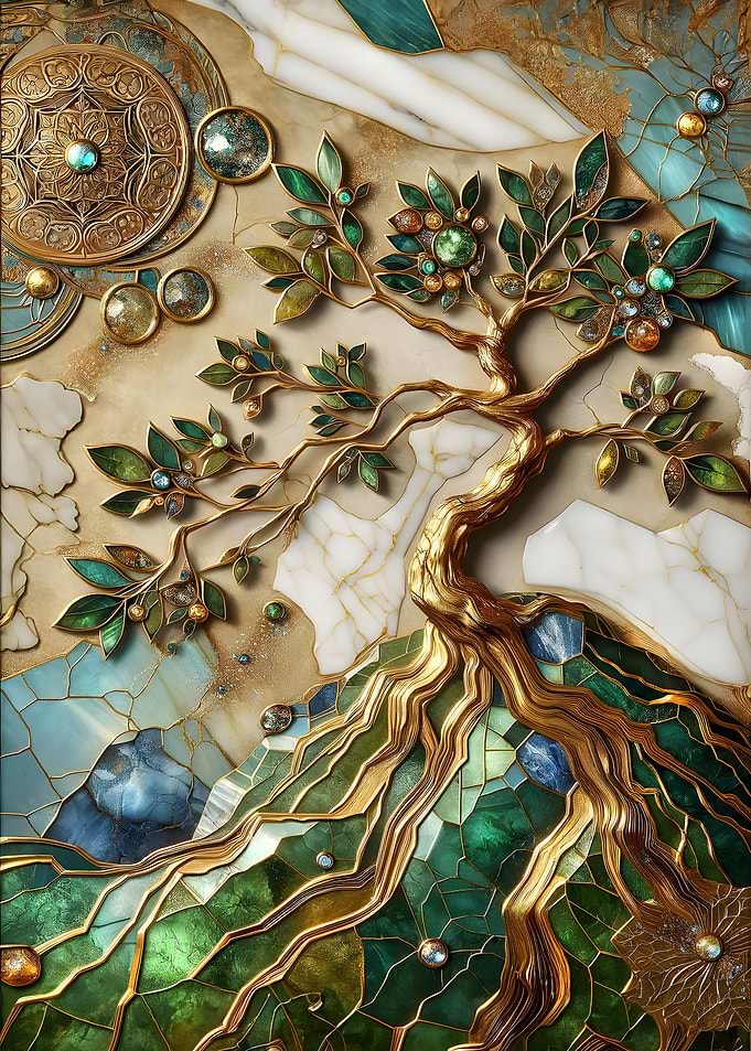 Abstract World Tree Art