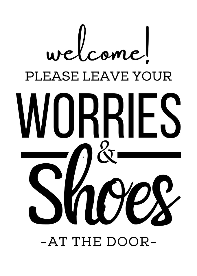 shoes off please