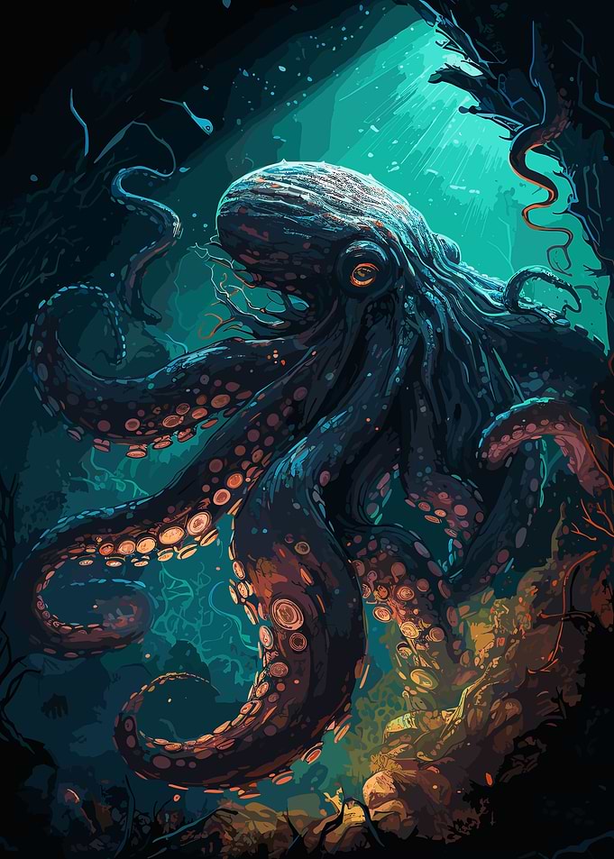 Treasure Hunting Octopus