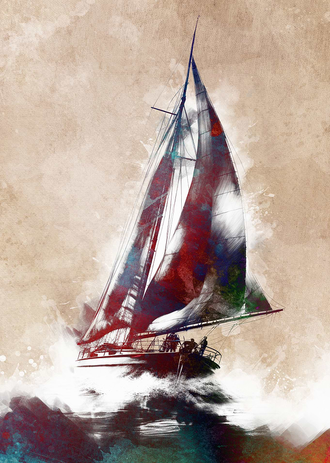 Sailing sport art