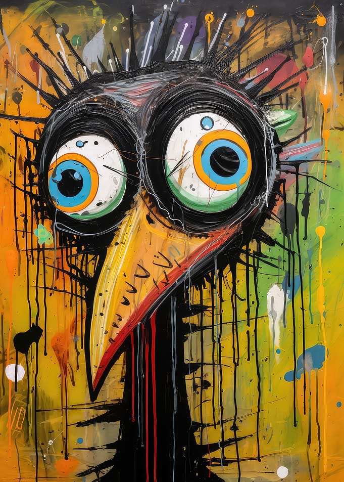 Graffiti Crazy Chicken