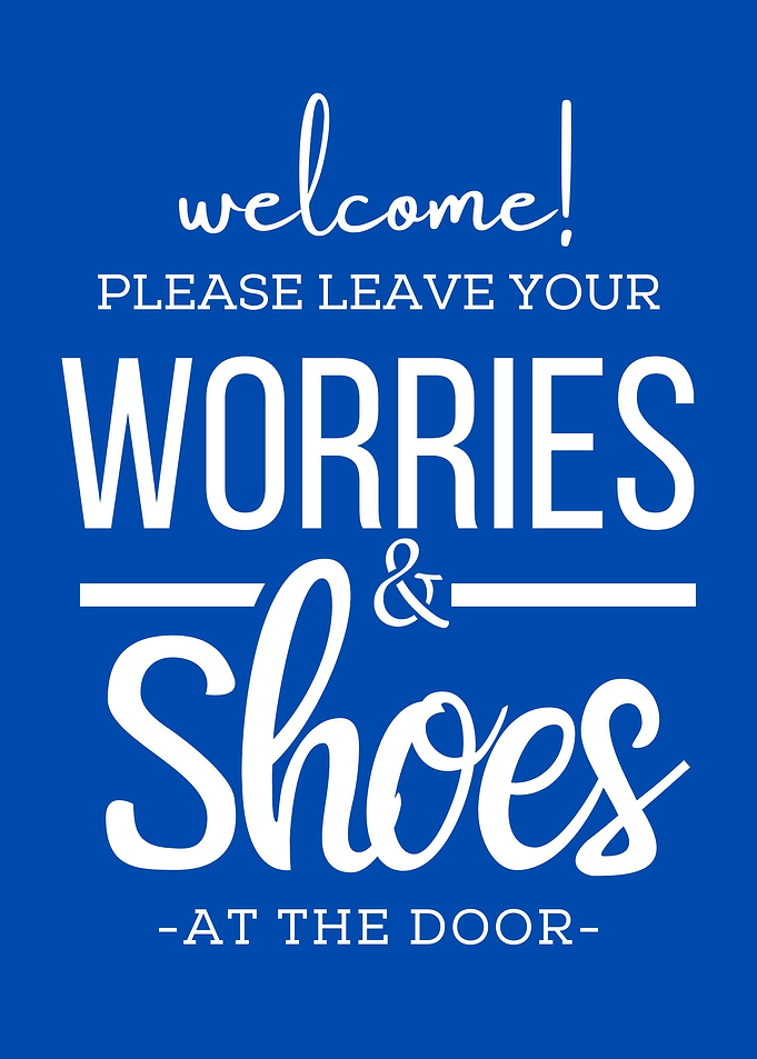 shoes off please