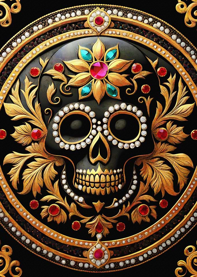 Golden skull II