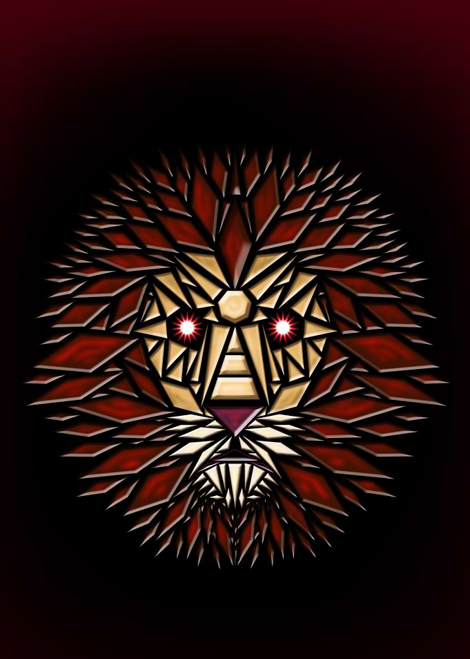 Geometric Abstract Lion