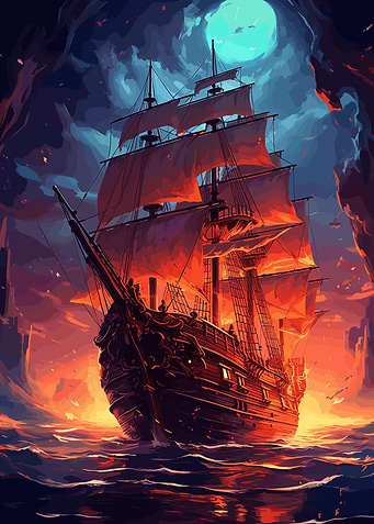 Mysterious Pirate Ship