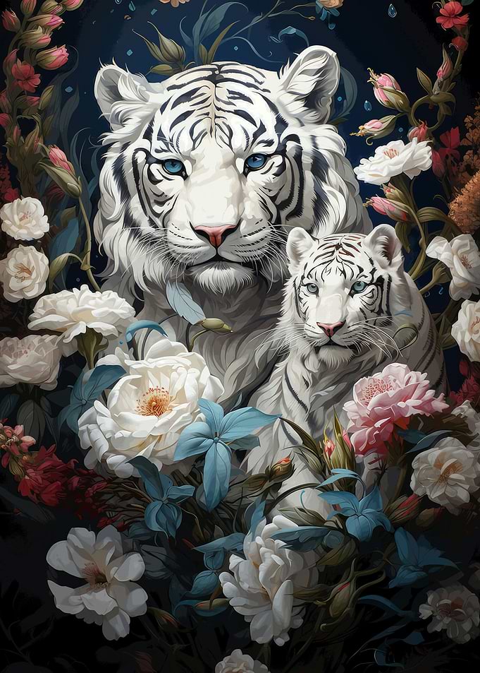 White Tiger King Is wild