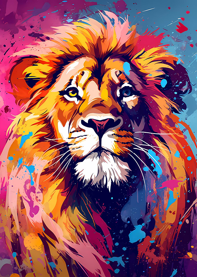 Lion Pop Art