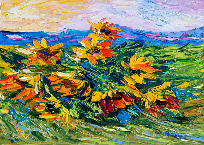 Windy flowerses blues