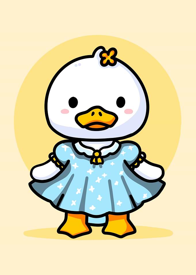 Cute duck