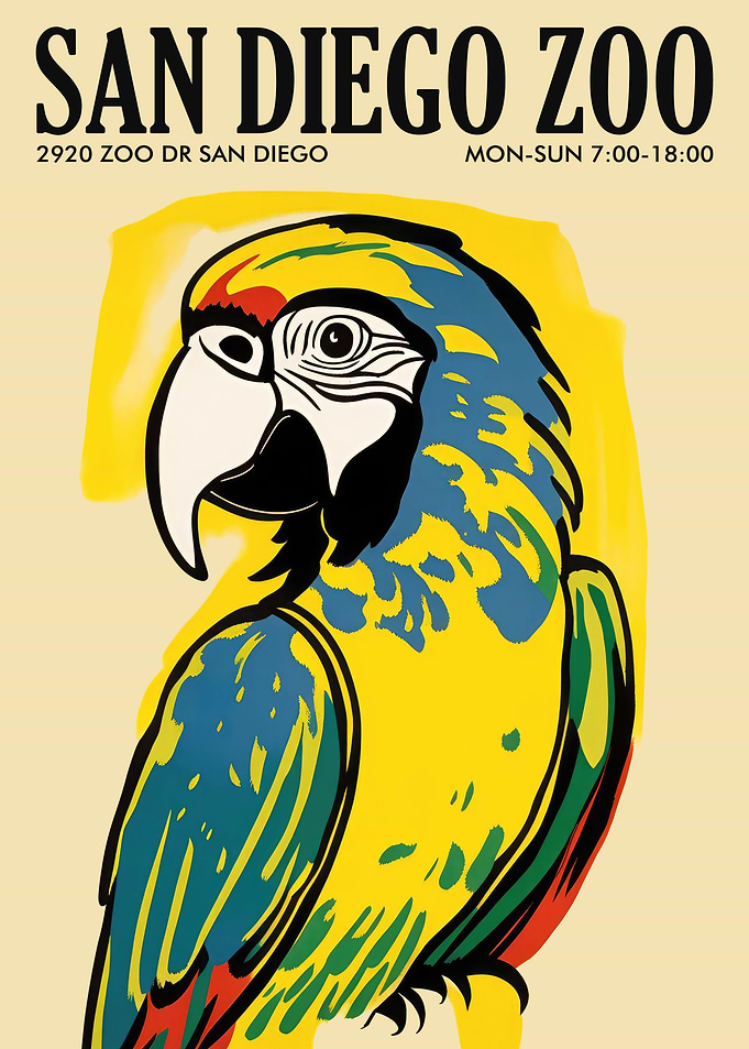 San Diego Zoo Poster