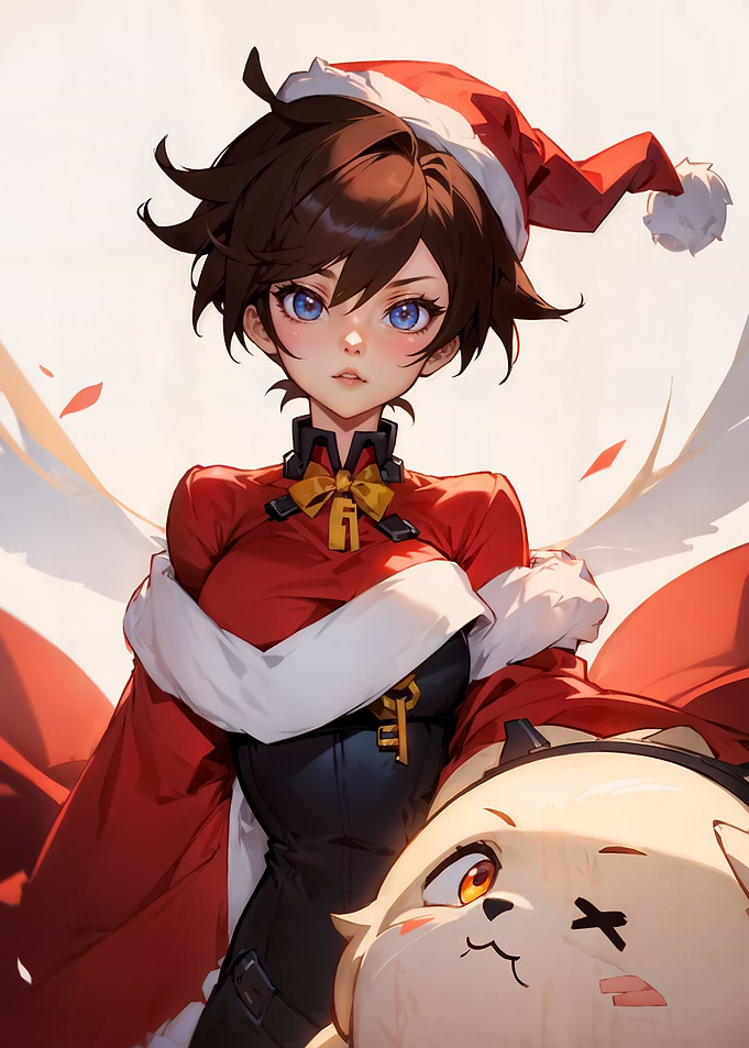 Santa Snow Girl