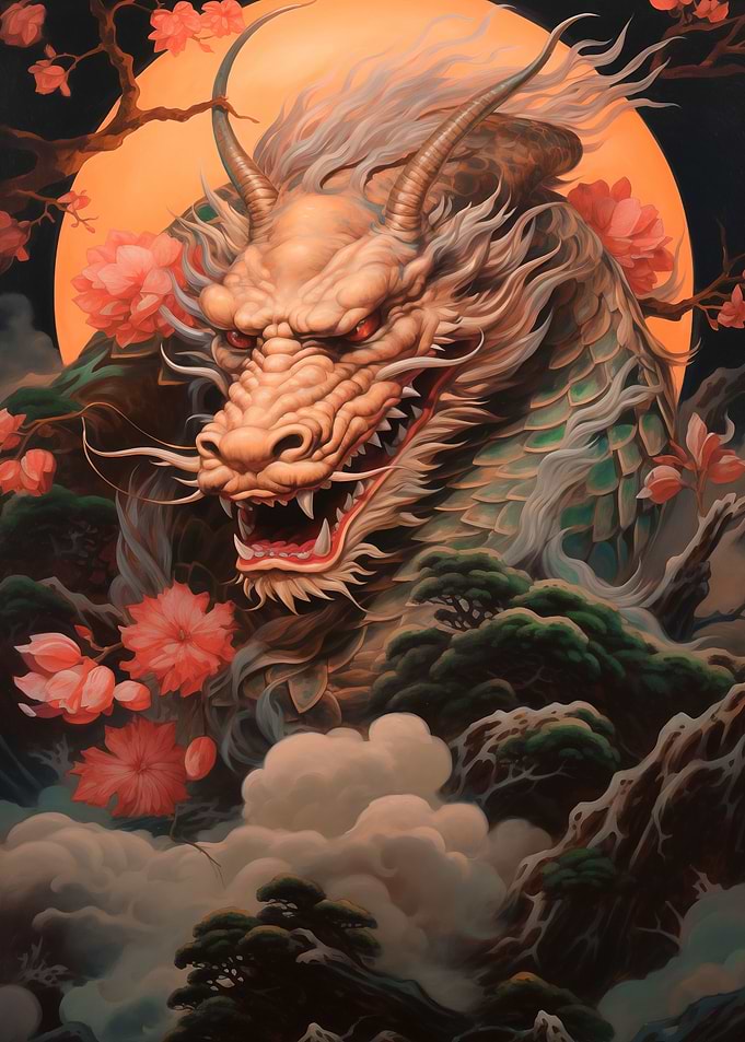 sunset dragon sakura