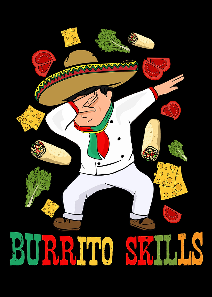 Mexican Food Burrito Chef