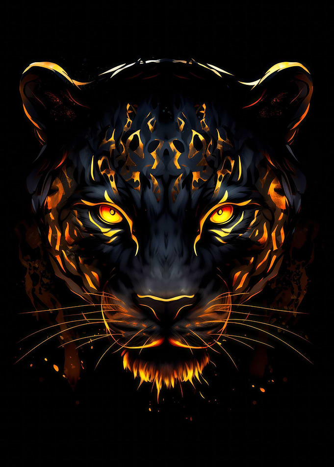 Black Gold Fire Panther