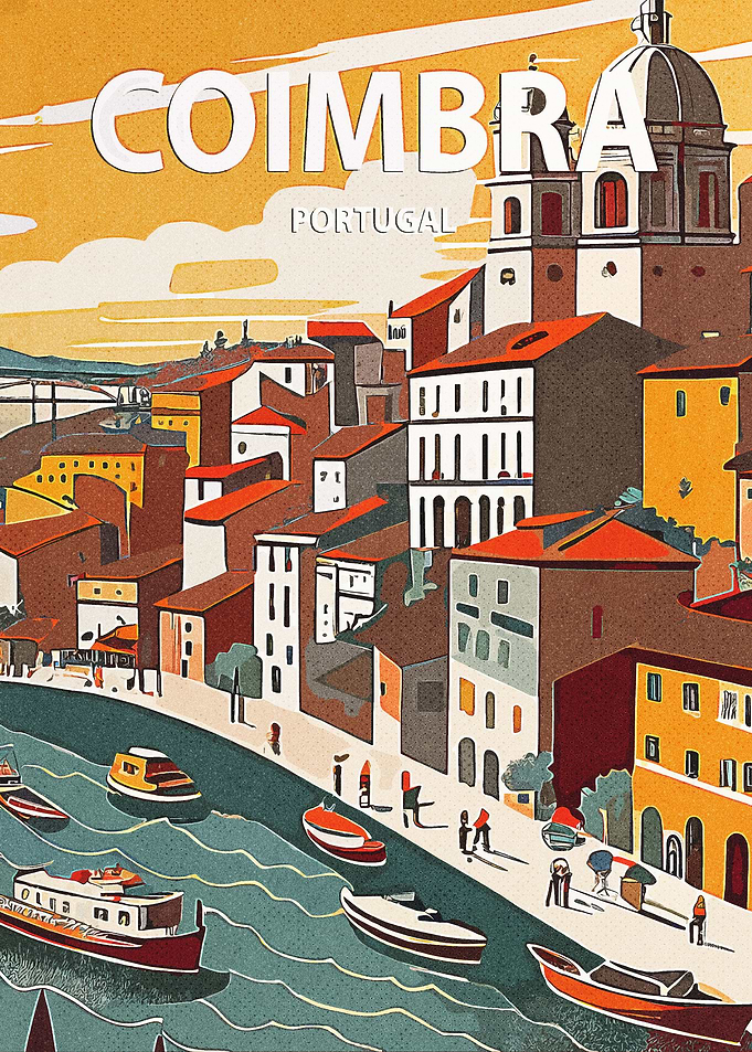 Coimbra Portugal Retro