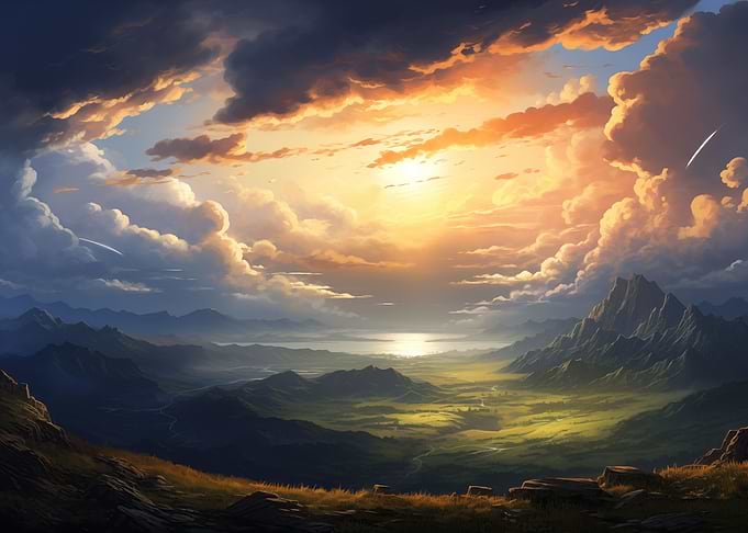 Sky Piercing Sunset