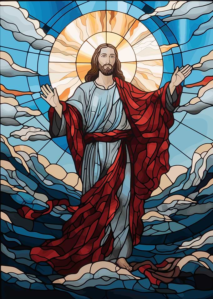 Jesus Christ Stained Glass