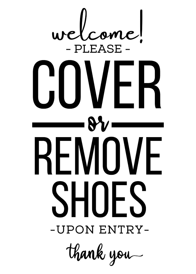 Remove or Cover Shoes
