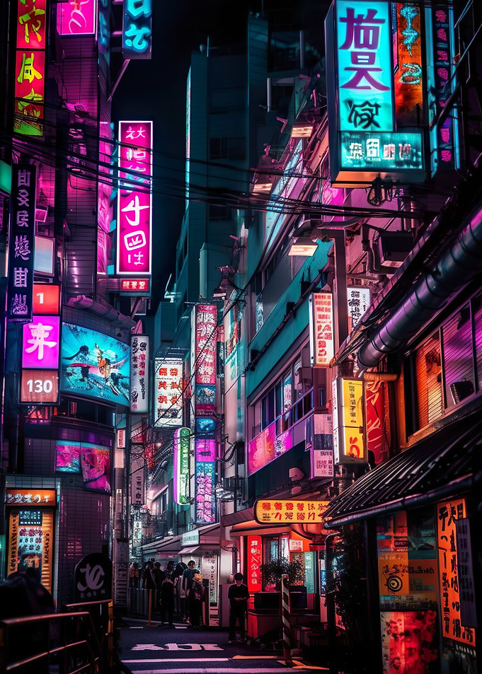 Neon Tokyo Japan Street