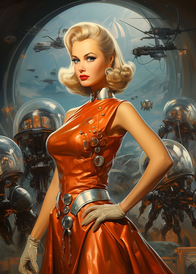 Retro Rocket Girl