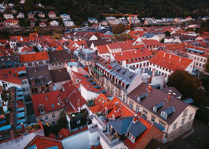 Heidelberg drone shot