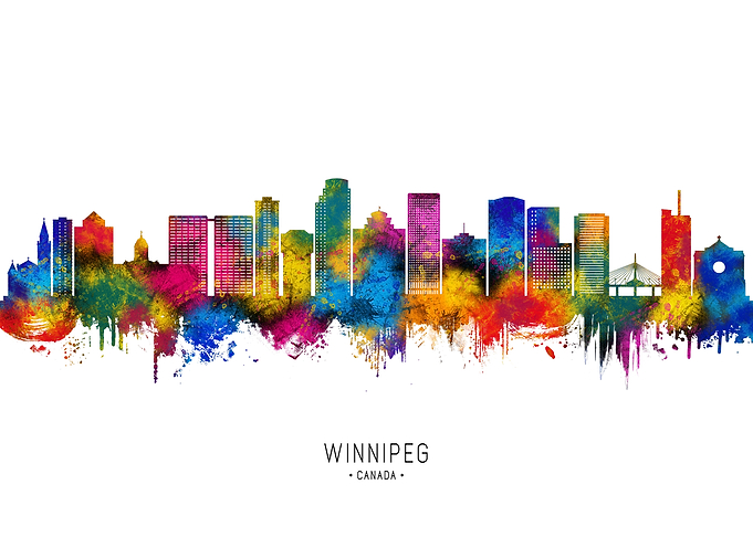 Winnipeg Manitoba Skyline