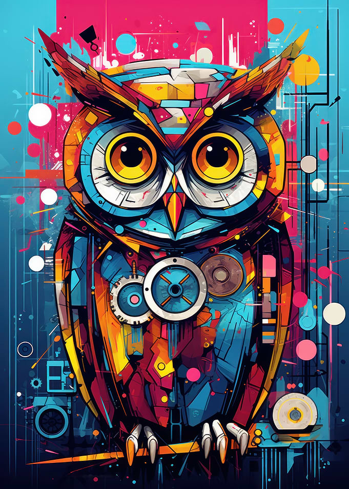 Abstract Owl