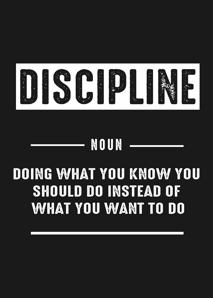 Discipline Inspirational