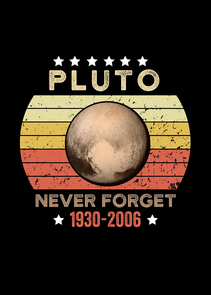 never forget pluto