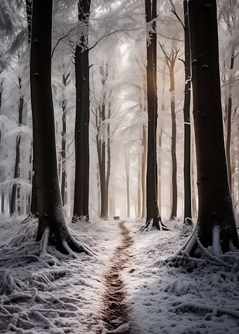 Snowy forest