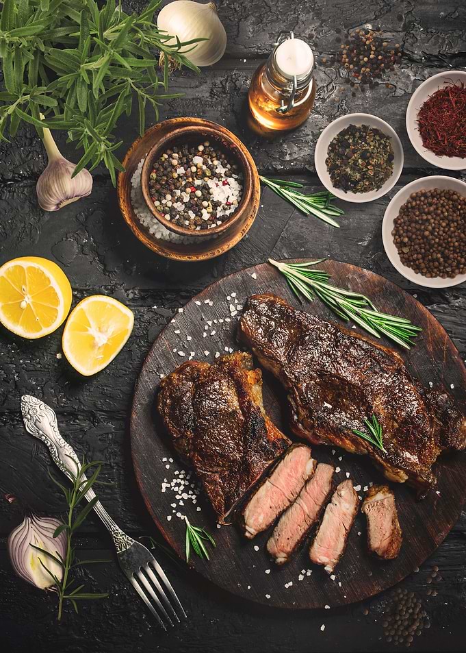 Juicy beef steak