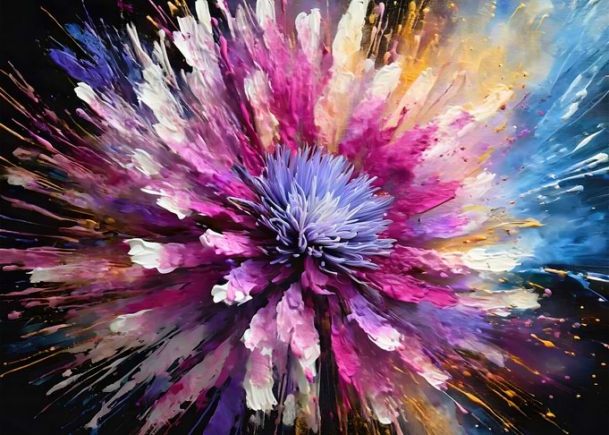 Exploding Photon Flowers