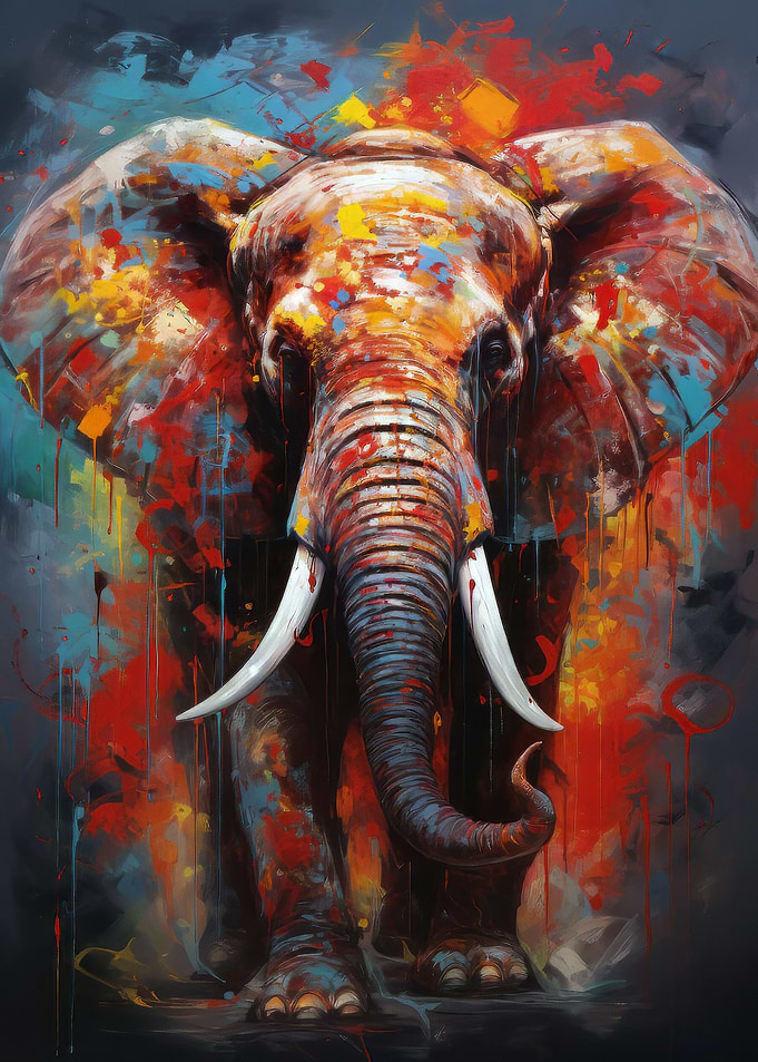 Elephant Abstract