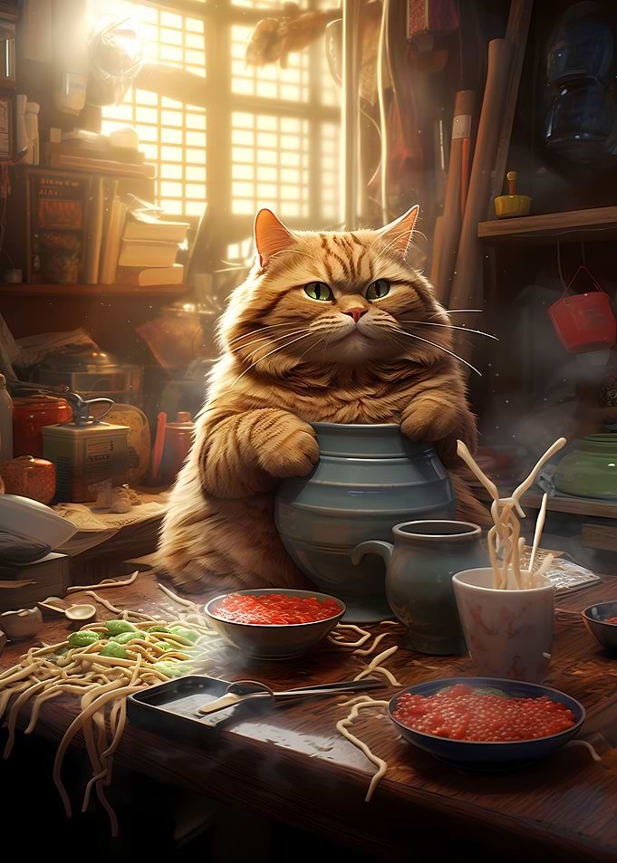 Fat Cat Noodles Ramen Food