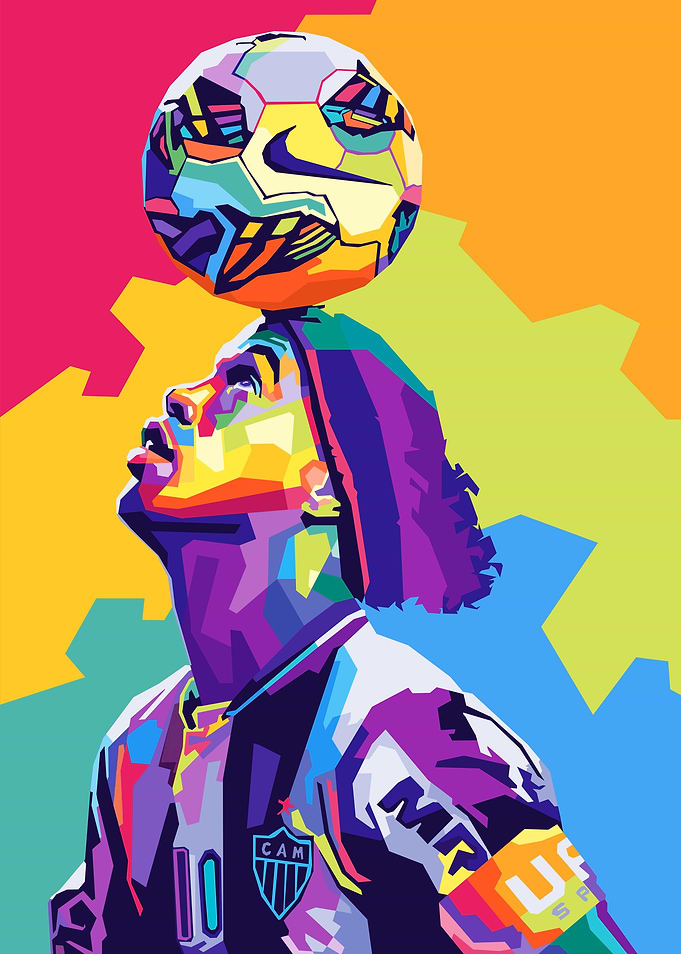 Ronaldinho Wpap Pop Art