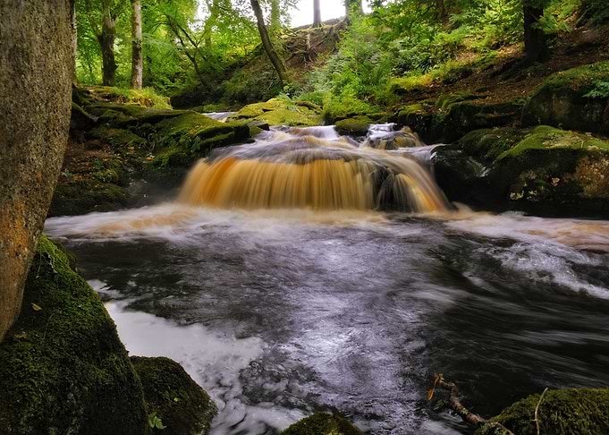 Scenic waterfall