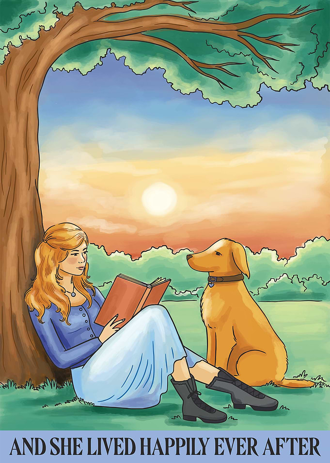 Girl and Dog Bond