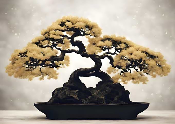 Abstract Bonsai Tree Art
