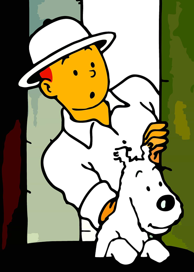 tintin and dog