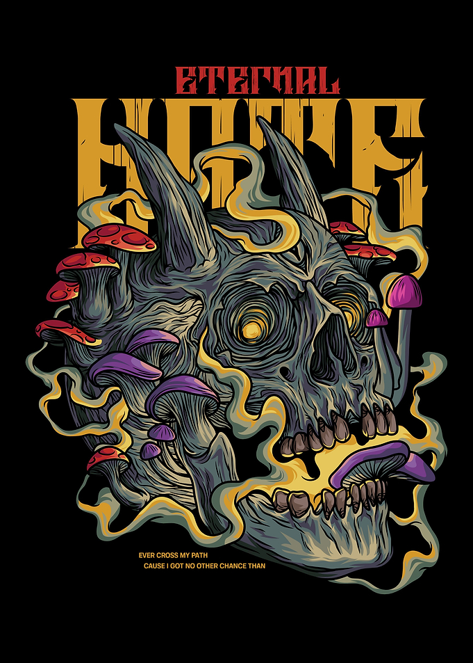 Mushroom Evil Skull