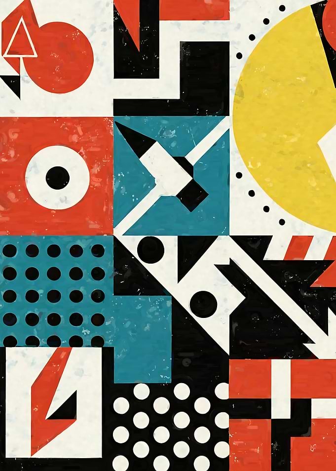 Grunge Bauhaus Abstract