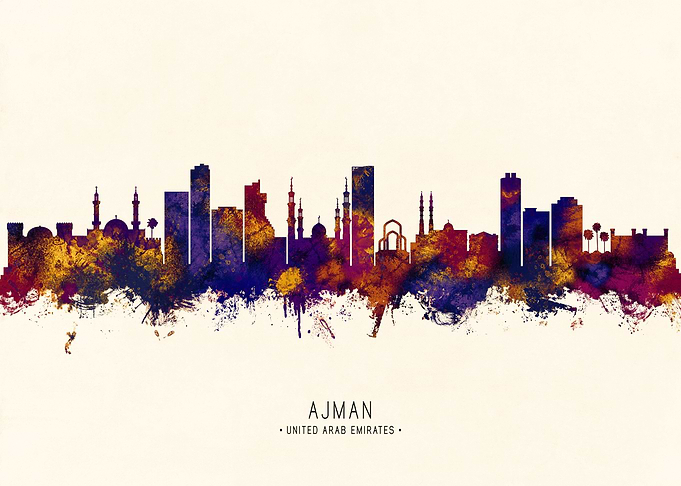 Ajman UAE Skyline