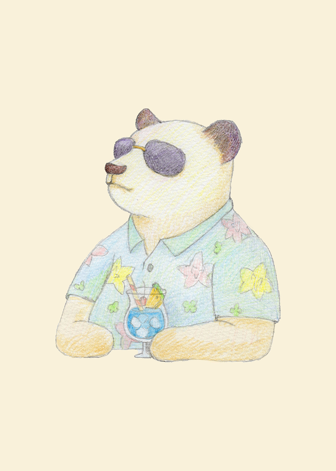 Panda and Blue Hawaii