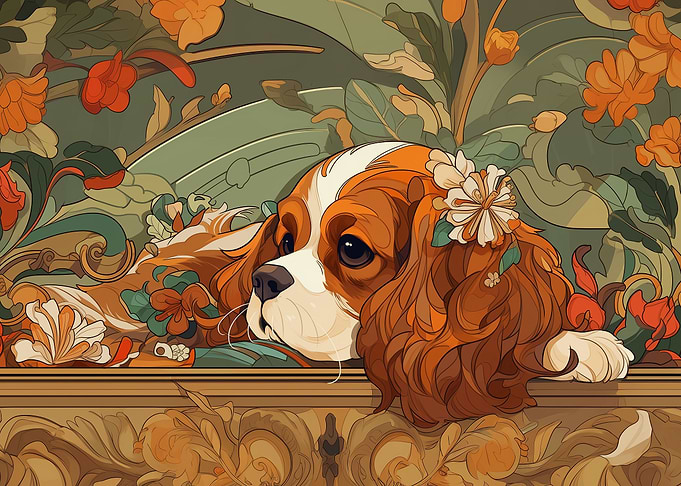 Cavalier Art Nouveau style