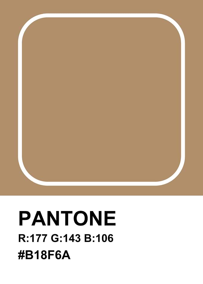Pantone Color iced coffee