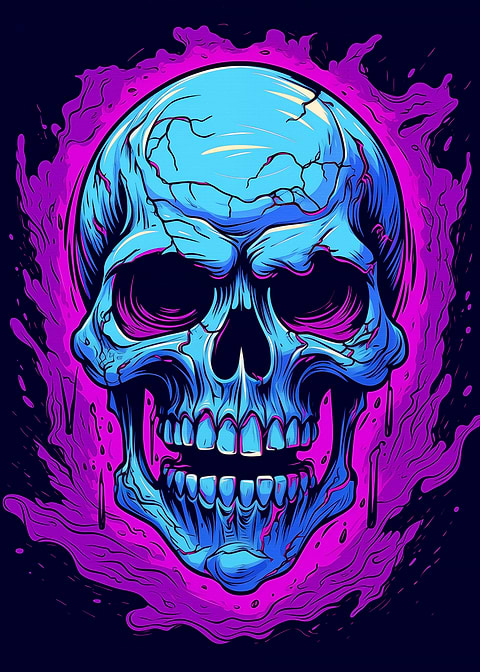 Purple Realm — man cave metal poster