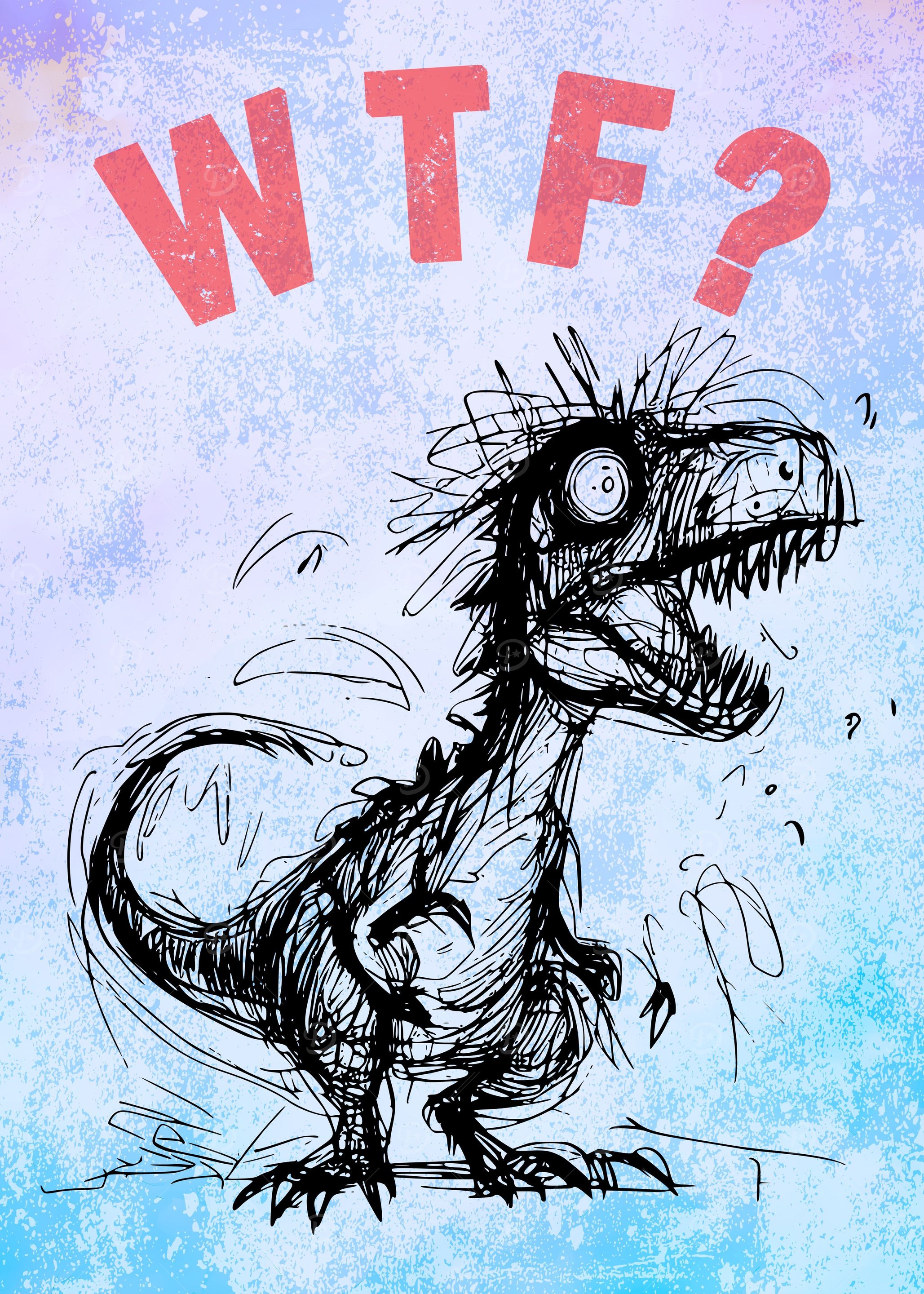 Funny Trex Dinosaur WTF